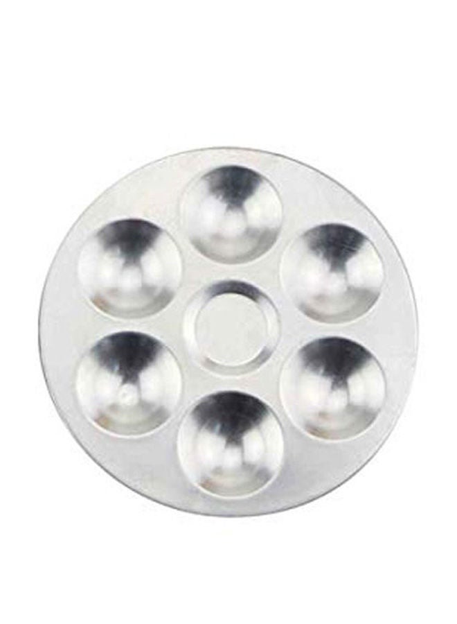 NIBEMINENT 6-Hole Paint Palette Silver
