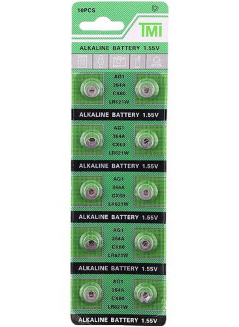 AG1-364A-CX60-LR621W 1.55V Alkaline Battery Replacement For Watches And Small Electronics - 10 PCS Batteries - pzsku/Z5897AB4857E3D6BABBE6Z/45/_/1713962363/1b0e155d-e9d7-48dd-9b96-aee5dd1fec26