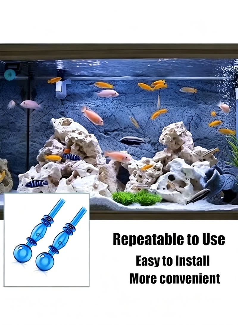 KIEA 2 Pcs Glass Mini inflow Pipe, Inflow Pipe Water Pump Aquarium FilterTubing, Portable Mini Filter Water Pipe - Image 3