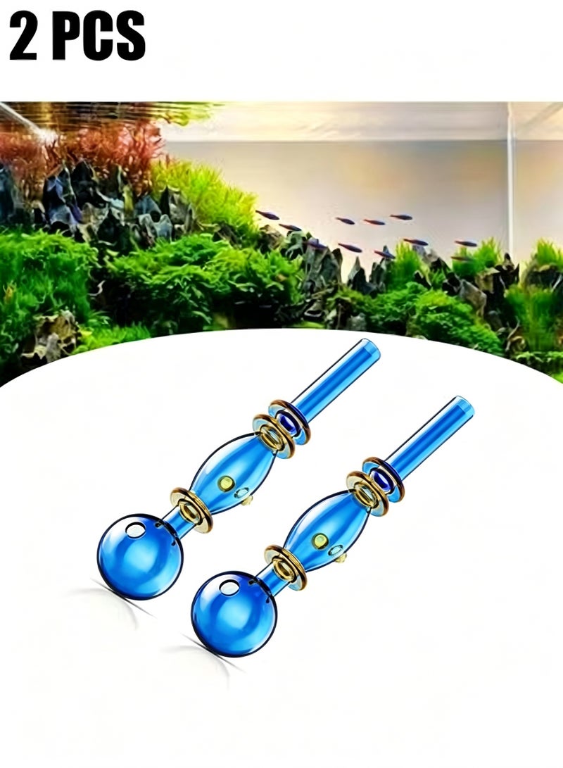 KIEA 2 Pcs Glass Mini inflow Pipe, Inflow Pipe Water Pump Aquarium FilterTubing, Portable Mini Filter Water Pipe - Image 1