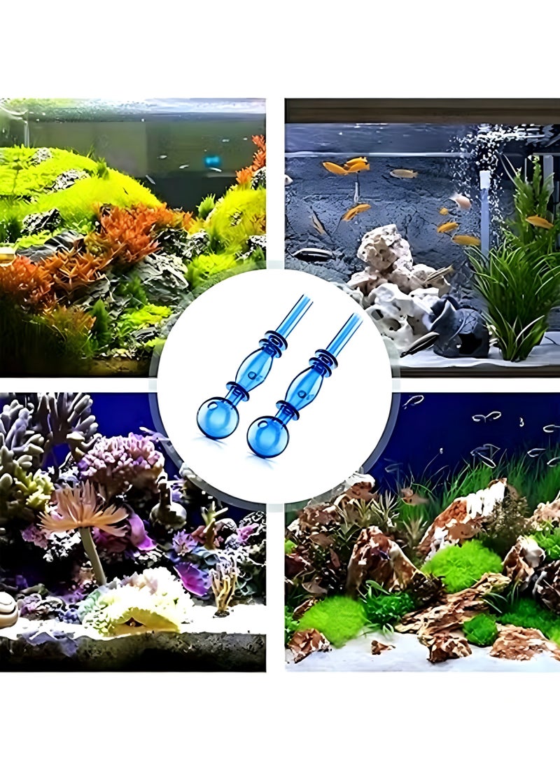 KIEA 2 Pcs Glass Mini inflow Pipe, Inflow Pipe Water Pump Aquarium FilterTubing, Portable Mini Filter Water Pipe - Image 4