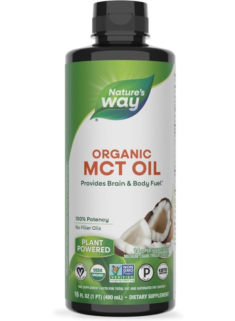 Nature's Way Organic Mct Oil Brain And Body Fuel 480 Ml - Image 1