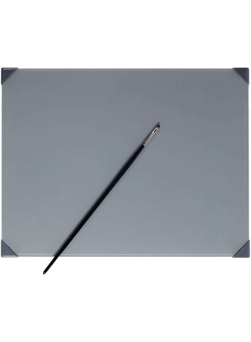 New Wave POSH Glass Artist Palette | Neutral Grey, 12 x 16 inches | Tempered Glass Palette for Oil Painting with Corner Guards | Use with Oil, Acrylic, Gouache, Watercolor, and Ink | Made in USA - Image 2