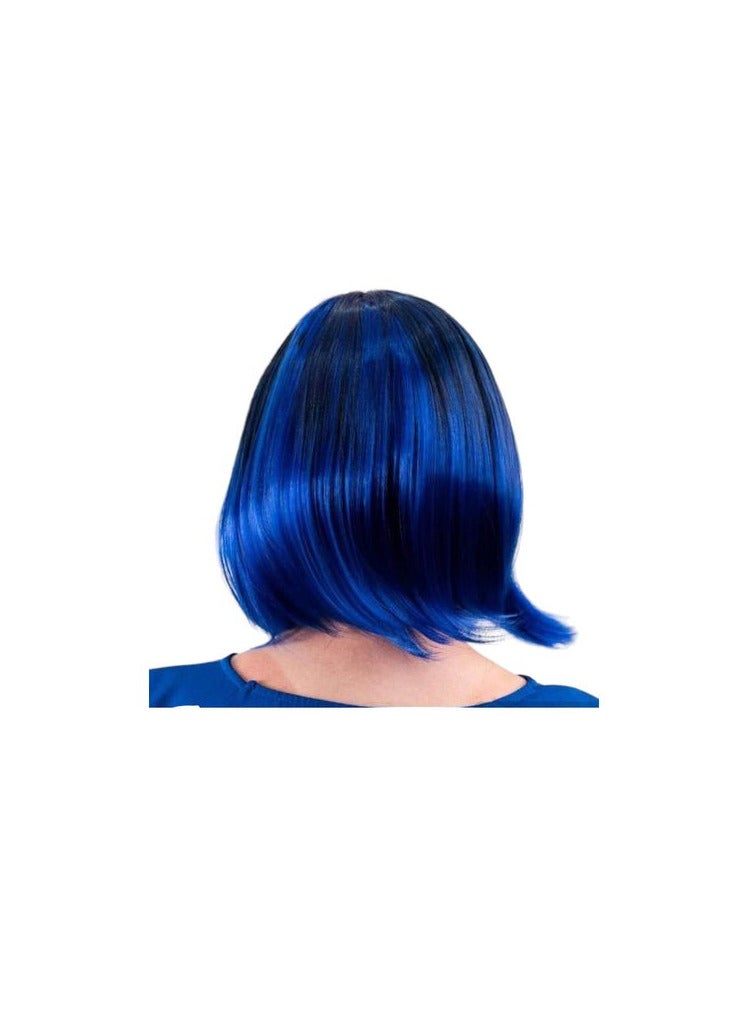 Carrette Wig, Blue, Two-tone, With A Clear Difference - Image 3