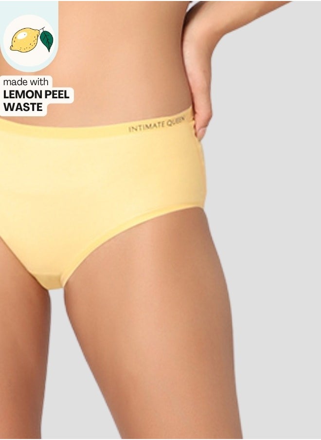 Intimate Queen Lemon Bae Briefs – Seamless Calm, Made with Lemon Peel | Sweat-Wicking & Made for Sensitive Skin (Pack Of 3)  - Image 5