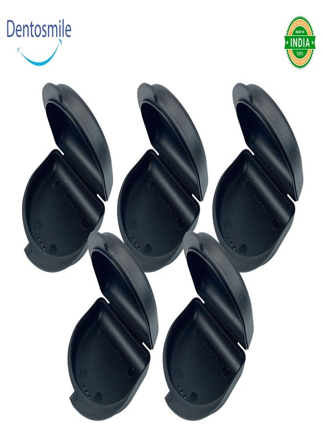 Dentosmile Dental Orthodontic Retainer/Aligner Case/Box/Mouth Guard and Denture Storage in Black Colour (1) - Image 2