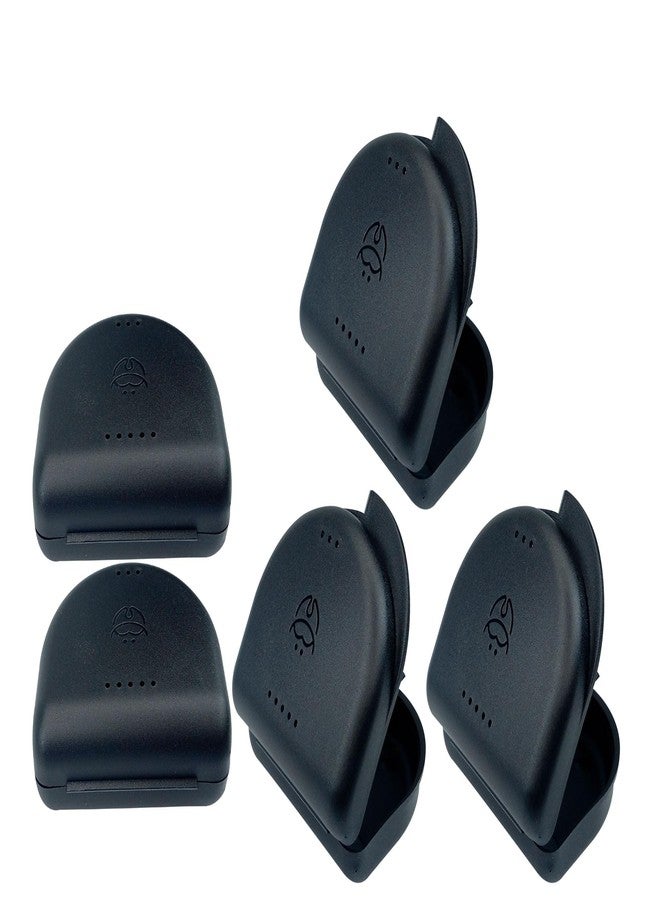 Dentosmile Dental Orthodontic Retainer/Aligner Case/Box/Mouth Guard and Denture Storage in Black Colour (1) - Image 1