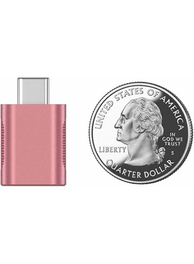 BEYEE USB Female to USB-C Male Adapter 2-Pack, USB C to USB Adapter Thunderbolt 3 to USB Female Adapter OTG for MacBook Pro2019,MacBook Air 2020,iPad Pro 2020,More Type-C Devices (Rose Gold) - Image 2