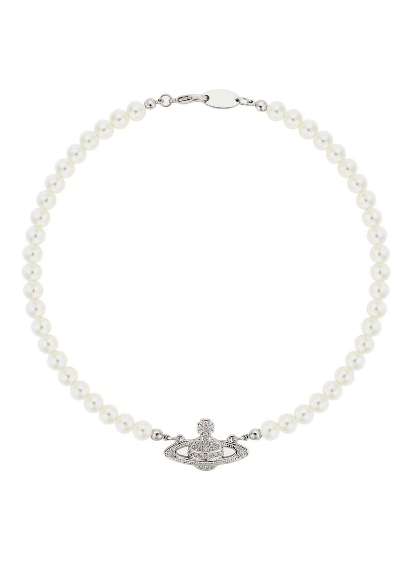Vivienne Westwood Vivienne Westwood Pearl Saturn Short Necklace  - Image 1