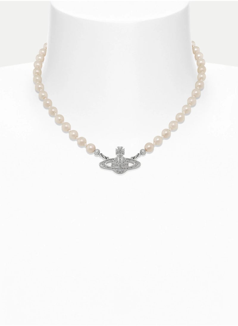 Vivienne Westwood Vivienne Westwood Pearl Saturn Short Necklace  - Image 4