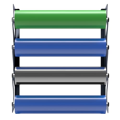 FOSHIO Vinyl Holder with Mounting Hardware,Metal Rack Heavy Duty Vinyl Storage Tool for 4 Rollers of Vinyl,Transfer Paper Tape,Wallpaper,Window Film,Wall Mount Garage Workshop,Rollers Not Included - Image 4