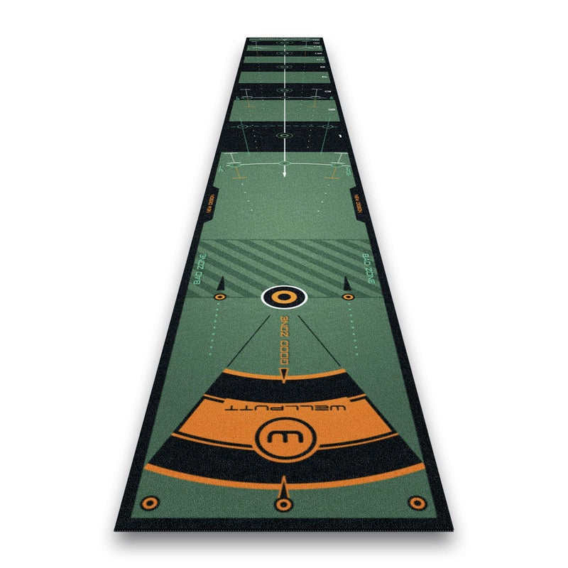 WellPutt Golf- 13' High Speed Training Mat 4 meters Green - Image 1