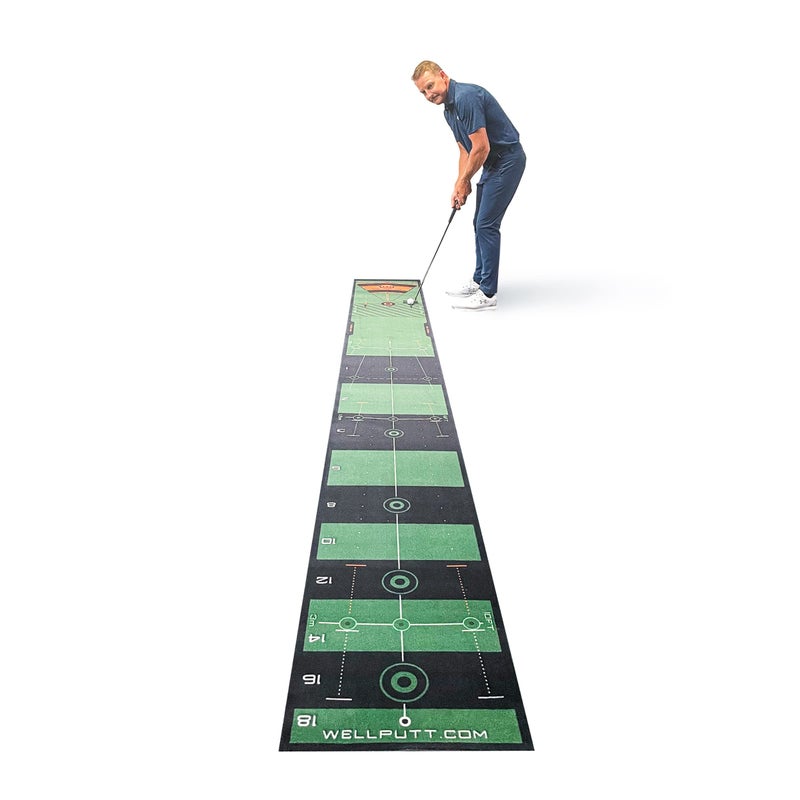 WellPutt Golf- 13' High Speed Training Mat 4 meters Green - Image 2