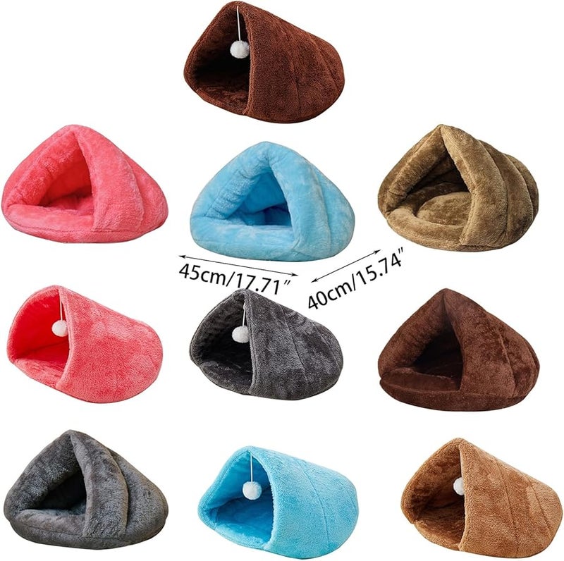 Color C Teepee Pet Tent Soft Bed Washable Cave House For Small Dogs And Cats - Image 5