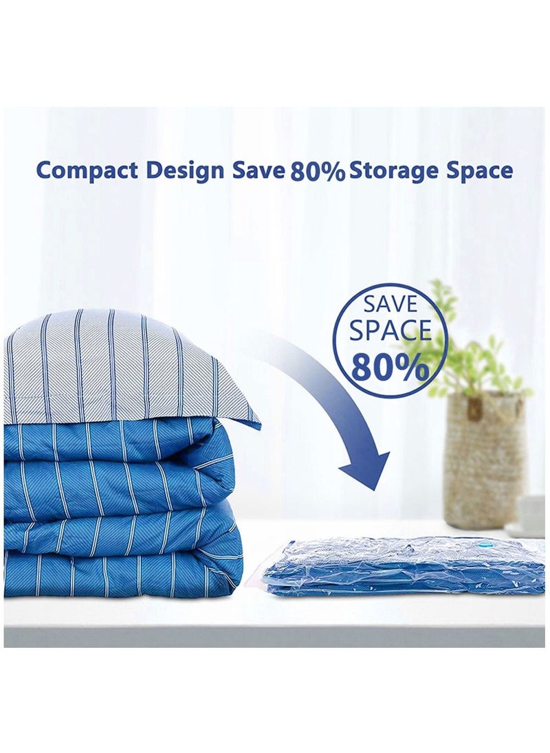 Arabest Vacuum Storage Bags for Bedding, Pillows, Towel, Clothes Space Saver Travel Storage Bag With Hand-Pump,Vacuum Bag Package, 50x70CM, Pack of 6  - Image 2