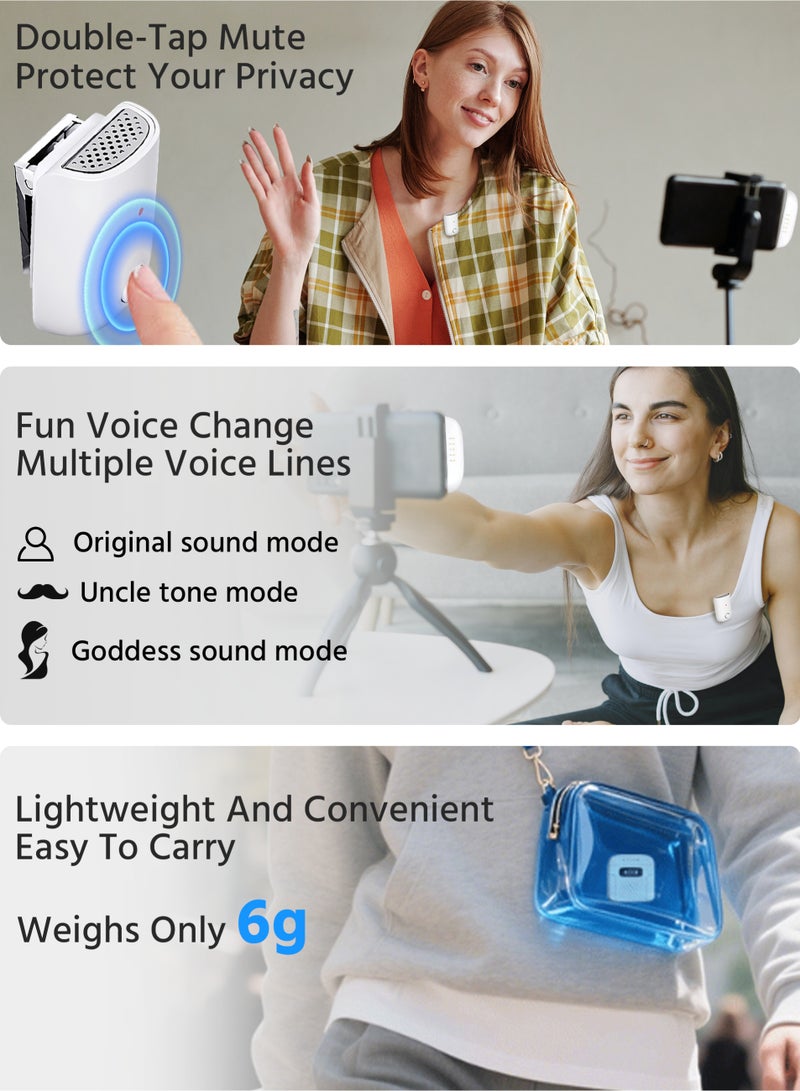 Wireless Lavalier Microphone for Phones - Plug-Play 2-Mic Set, Compatible with Type-C Android & iPhone, Auto Sync, Noise Reduction, 32kHz Clear Sound - Ideal for Video Recording, Interviews, Vlogs, Live Streaming - Image 4