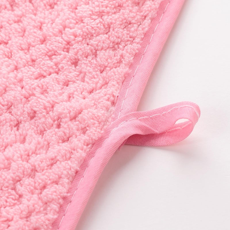 Homestic 2 Piece Hand Towel Set|280 GSM|Gtm & Workout Towels|Super Absorbent & Antibacterial Treatment|Small Size, Travel Friendly (Green & Pink) - Image 5