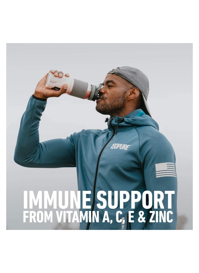 Isopure - Whey Isolate Protein Powder with Vitamin C & Zinc for Immune Support, 25g Protein, Low Carb & Keto Friendly - Dutch Chocolate, 1.36 Kgs (3 lbs) - Image 1