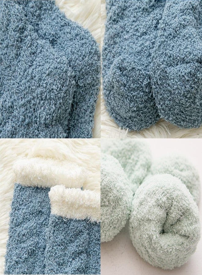 Tergy 20 Pairs Fuzzy Socks Soft Cozy Fluffy Warm Winter Sleep Plush Bed Socks Microfiber Slipper Fleece Socks for Women - Image 2