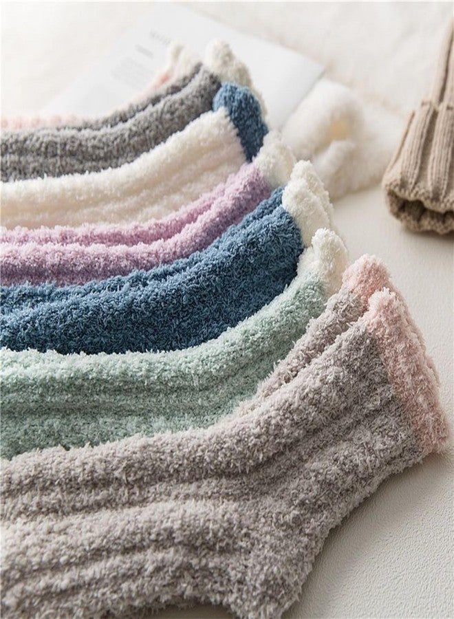 Tergy 20 Pairs Fuzzy Socks Soft Cozy Fluffy Warm Winter Sleep Plush Bed Socks Microfiber Slipper Fleece Socks for Women - Image 3