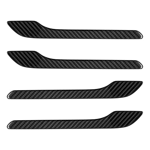BLAKAYA Compatible with Tesla Model 3 Model Y 20192024 Real Carbon Fiber Exterior Door Handle Protector Cover Trim Black - Image 3