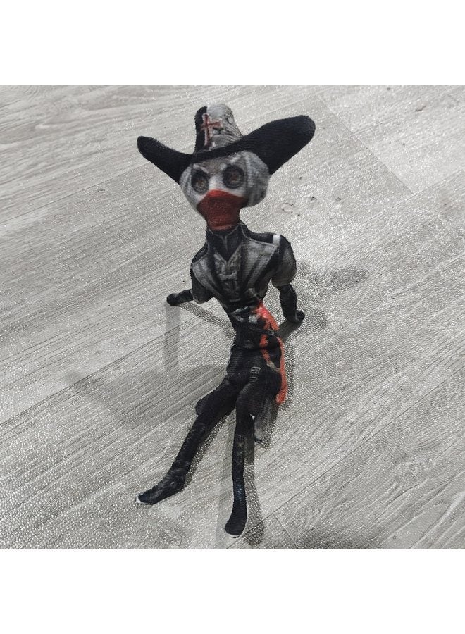 The Fifth Personality 28cm Dry Mouse Without White Edges Doll Ultra-fine Hands And Feet Skeleton Movable Abstract Doll-Specifications:28cm-Color:Black Denim Pirate Skin  - Image 1