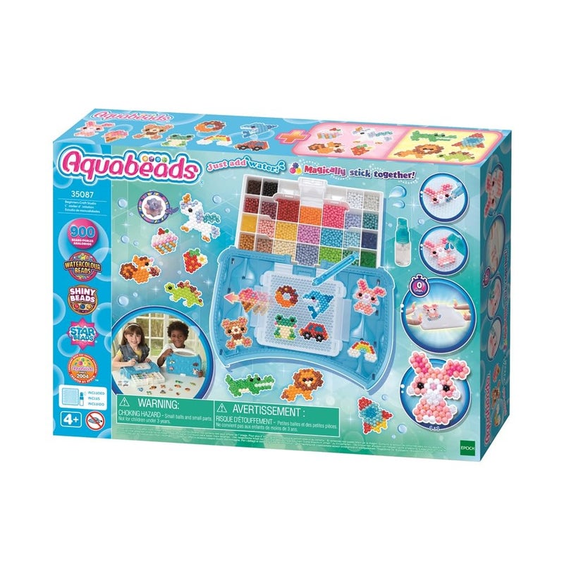 Aquabeads - L'atelier d'initiation - Kit de loisirs crÃ©atifs - ActivitÃ© manuelle Enfants en Toute autonomie - Coffret de perles qui collent Avec de l'eau - Jouet Enfant 4 ans et + - 35087 - Image 1