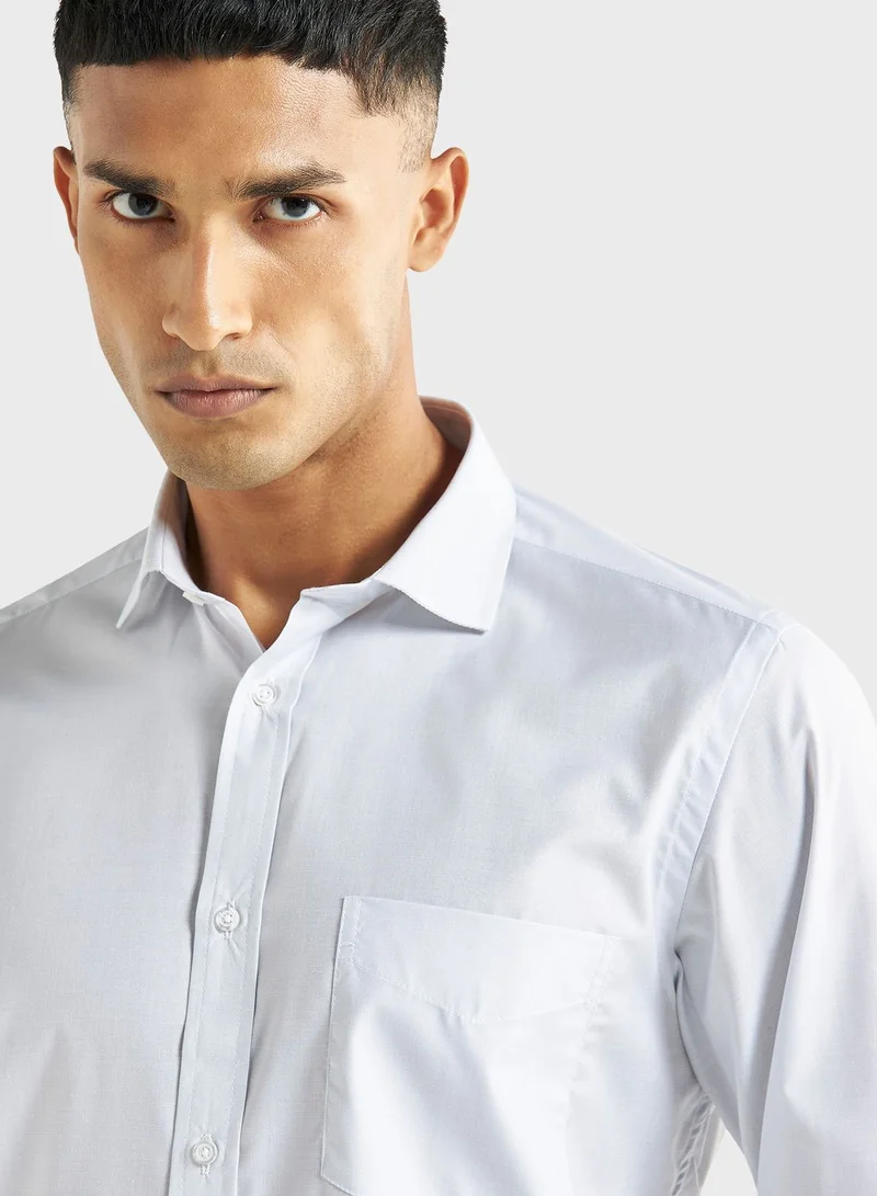 FAV Solid Shirt With Pocket
