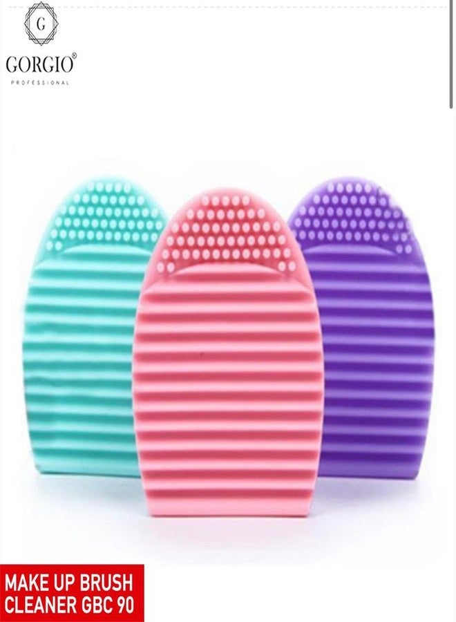Gorgio Professional Makeup Brush Cleaner - Compact Silicone Cleaning Tool for Quick and Easy Deep Cleaning of Makeup Brushes (Colour/Shape May Vary) - Image 2