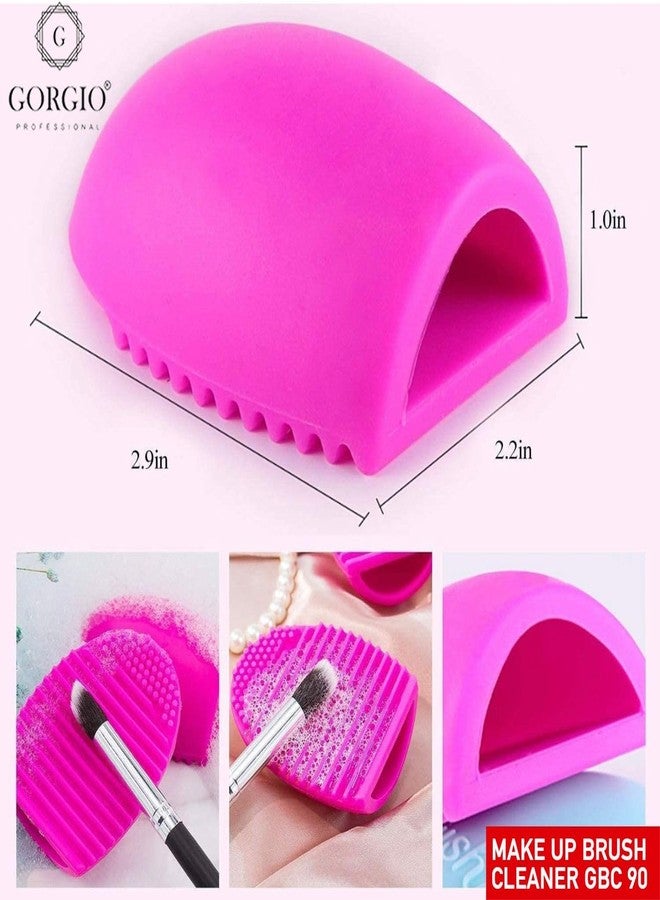Gorgio Professional Makeup Brush Cleaner - Compact Silicone Cleaning Tool for Quick and Easy Deep Cleaning of Makeup Brushes (Colour/Shape May Vary) - Image 3