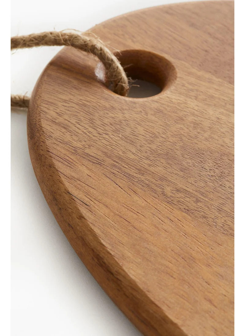 H&M Asymmetric mango wood cutting board