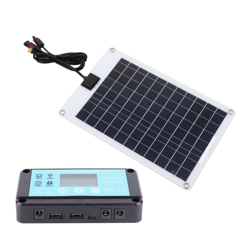 Solar Panels 1 for 5 50W Solar Panel Battery Charger with MPPT 100A Controller for 12V Battery and DC Charging Equipment - Image 4
