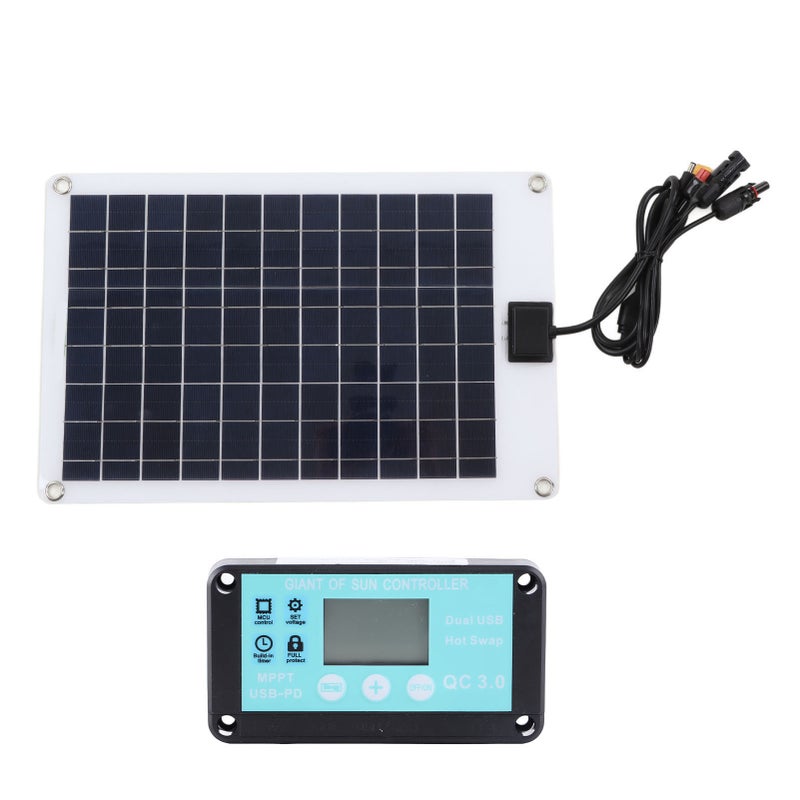 Solar Panels 1 for 5 50W Solar Panel Battery Charger with MPPT 100A Controller for 12V Battery and DC Charging Equipment - Image 2