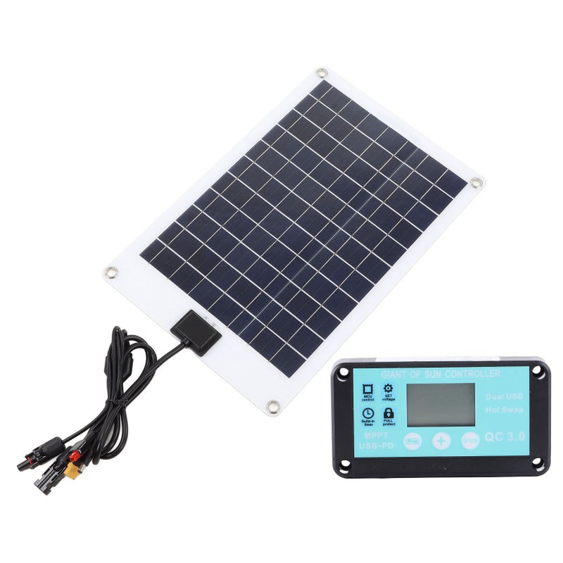 Solar Panels 1 for 5 50W Solar Panel Battery Charger with MPPT 100A Controller for 12V Battery and DC Charging Equipment - Image 5