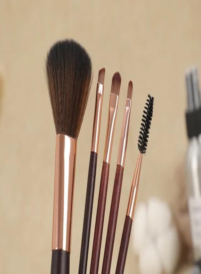 BANIRA Professional Face & Eye Brush Set of 5 Synthetic Fibres | Easy Blending - Image 5