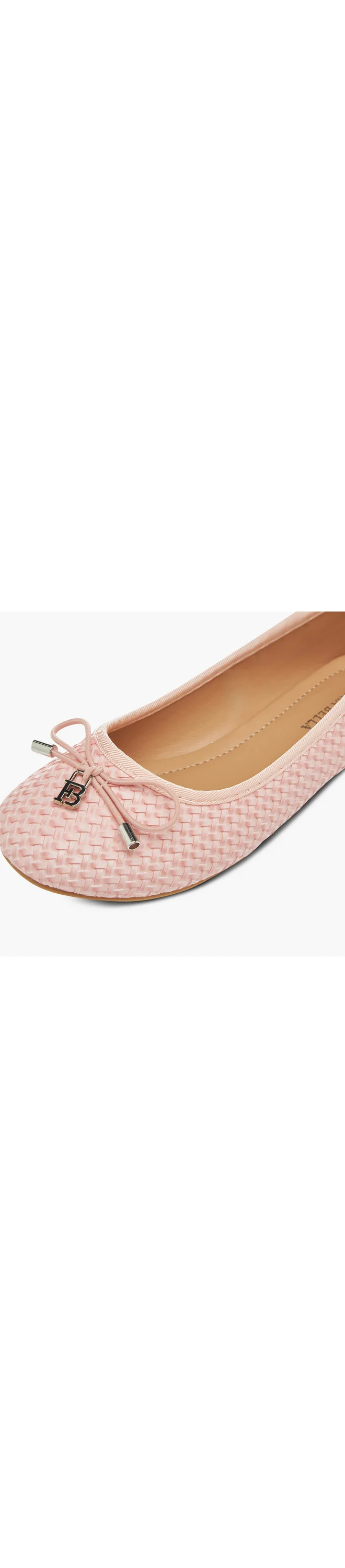 Flora Bella By Shoexpress Girls Bow Detail Slip-On Ballerina Shoes