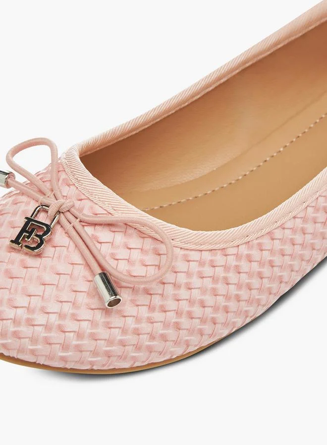 Flora Bella By Shoexpress PINK Flora Bella Bow Detail Slip-On Ballerina Shoes for Women | Best Price UAE