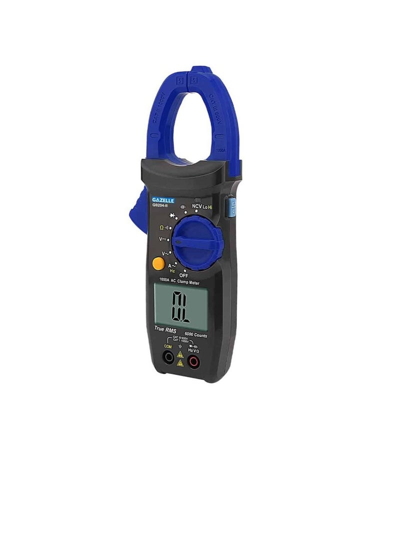 Gazelle AC Digital Clamp Meter, 1000V, 33mm Jaw, CAT II 1000V/CAT III 600V  - Image 2