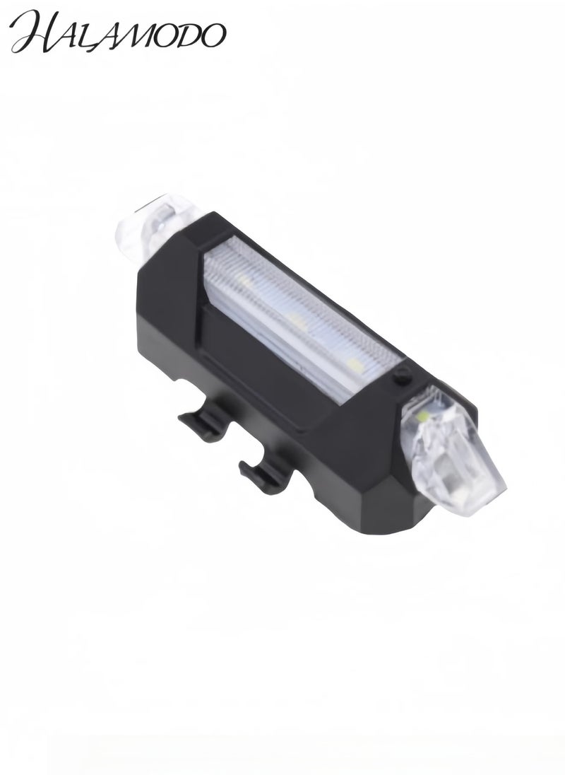 هالامودو مصباح خلفي للدراجات قابل للشحن عن طريق USB يوفر إضاءة آمنة وضوء تحذيري بثلاثة أوضاع للإضاءة للدراجات الجبلية والتنبيه في الليل - Image 3