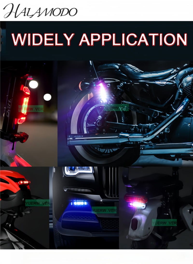 هالامودو مصباح خلفي للدراجات قابل للشحن عن طريق USB يوفر إضاءة آمنة وضوء تحذيري بثلاثة أوضاع للإضاءة للدراجات الجبلية والتنبيه في الليل - Image 5