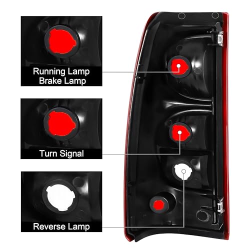 Daume Tail Lights Assembly for 2003-2006 Chevy Silverado - Rear Brake Lamps for Driver and Passenger Sides - Image 3