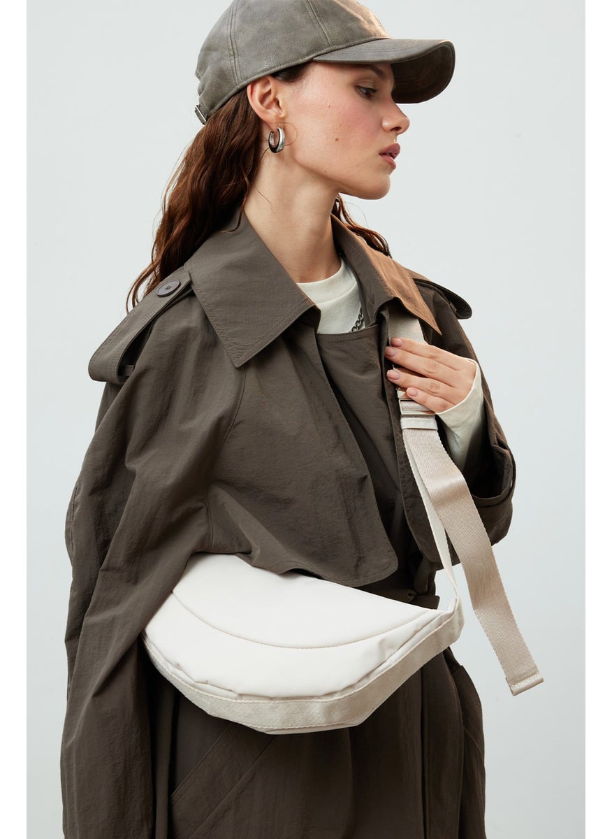 Manuka - Lexa Metal Buckle Crossbody Bag Beige - Image 1