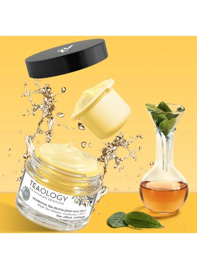 تيولوجي كريم الوجه المنعش بخلاصة شاي الكومبوتشا من تيولوجي، عبوة إعادة تعبئة ٥٠ مل - Image 4