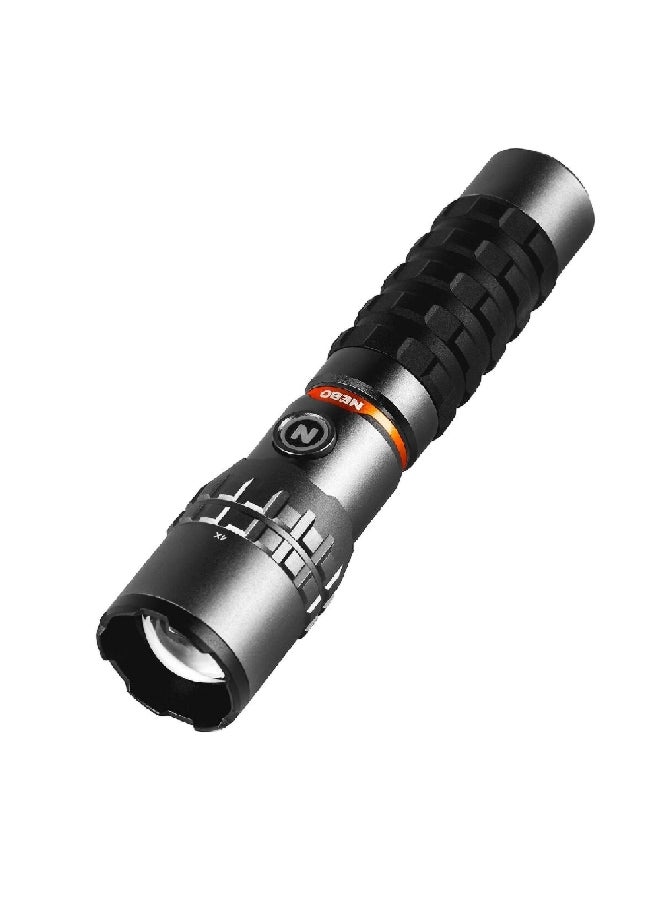 NEBO 2000lm Slyde King Rechargeable LED Battery Powered Flashlight Grey and Black 19 x 4.4 x 4.4 cm 3012675 - Image 1