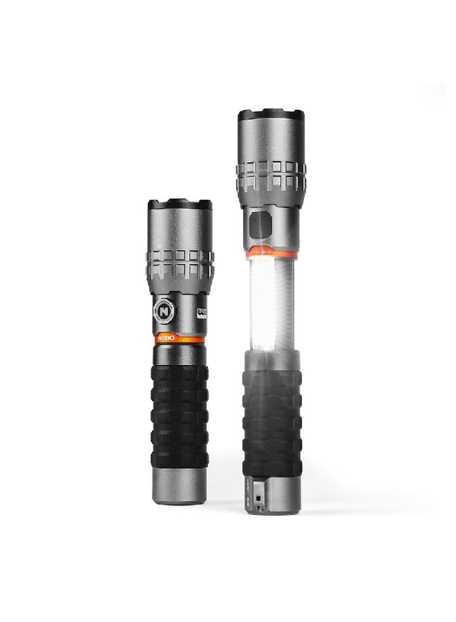 NEBO 2000lm Slyde King Rechargeable LED Battery Powered Flashlight Grey and Black 19 x 4.4 x 4.4 cm 3012675 - Image 3