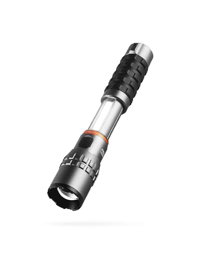 NEBO 2000lm Slyde King Rechargeable LED Battery Powered Flashlight Grey and Black 19 x 4.4 x 4.4 cm 3012675 - Image 2