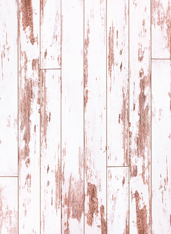 NIBEMINENT Wall Pattern Photography Backdrop White/Brown  - Image 1