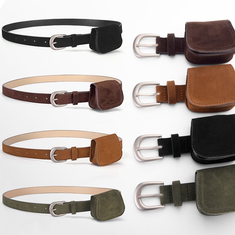 Women's Vintage Suede-Look Belt - Image 1