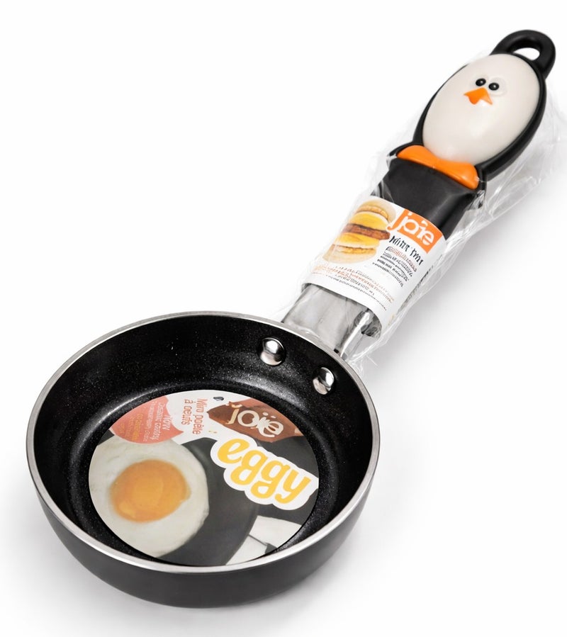 جوا مقلاة بيض صغيرة غير لاصقة من جوي بشكل بيضة – مقلاة ميني للبيض والفطائر توزيع حرارة متساوٍ سهلة التنظيف مناسبة للمطبخ المنزلي - Image 1