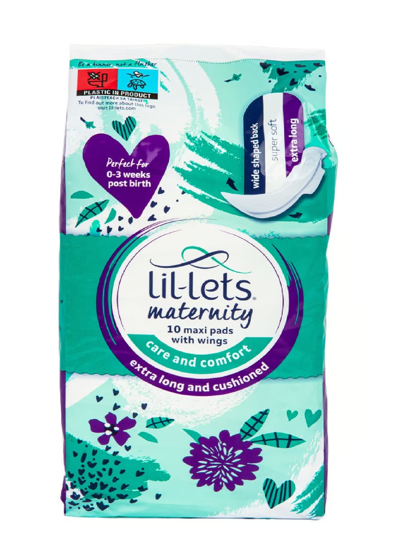 Lil-Lets LILLETS MATERNITY MAXI PADS 10'S